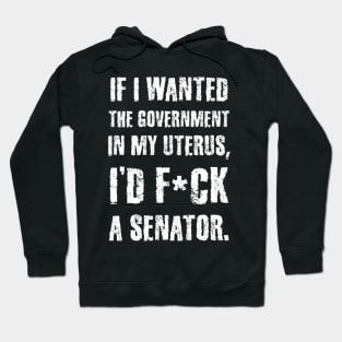 If I Wanted The Government In My Uterus Funny Women Protect Hoodie